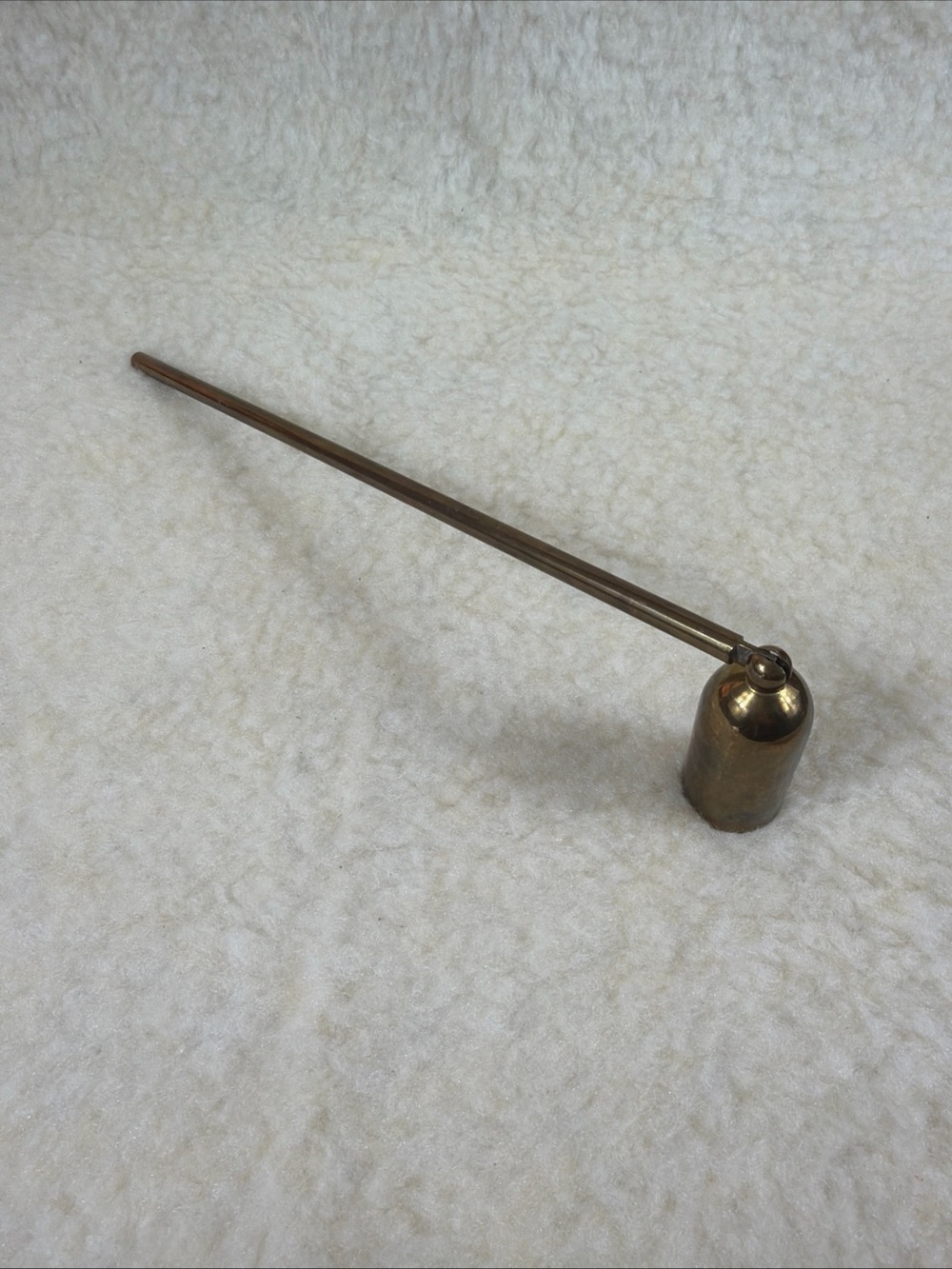Heavy Brass Candle Snuffer with Long Handle